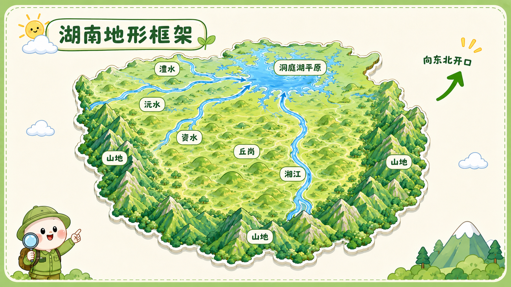 湖南空间骨架示意图